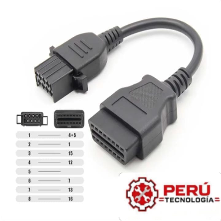 CABLE VOLVO OBD2 DE 8 Y 16 PINES